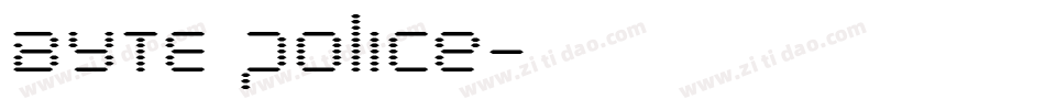 BYTE police字体转换